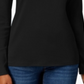 Charter Club Women's Pima Cotton Long Sleeve Top Black Size XX-Large