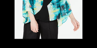 Alfani Petite Abstract-Print Top White Size Petite Small