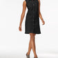 Style & Co Petite Frayed Denim Sleeveless Shirtdress Black Size 12 P