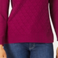 Karen Scott Women's Diamond Cable Knit Sweater Red Size XX-Large