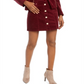 Maison Jules Women's Burgundy Button up Mini Pencil Skirt Size 2