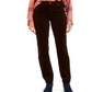 Charter Club Women's Lexington Straight Leg Corduroy Pants Brown Size 4P