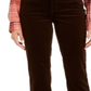 Charter Club Women's Lexington Straight Leg Corduroy Pants Brown Size 4P