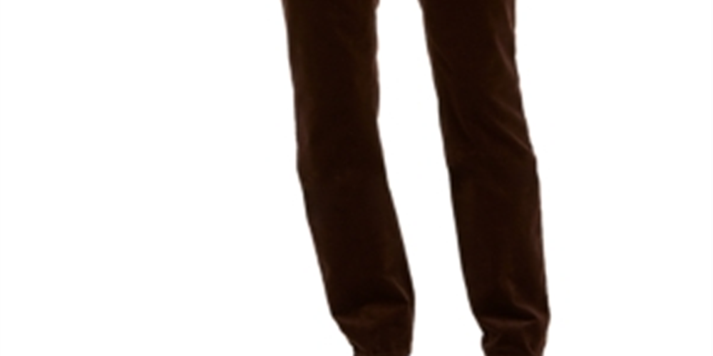 Charter Club Women's Lexington Straight Leg Corduroy Pants Brown Size 4P