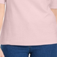 Karen Scott Women's Button Detail V Neck Top Pink Size Petite XL