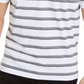 Calvin Klein Men's Liquid Cotton Slim-Fit Stripe Polo Shirt - White Size XS