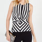 INC International Concepts Women's  Twist-Front Top Stripe Size  S