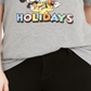 Modern Lux Trendy Plus Size Happy Disney Crew Graphic T-Shirt Grey Size 2X