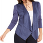 INC International Concepts Women's Knit Open Front Cardigan Sweater Blue Size Small