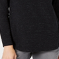 Style & Co Women's Flecked Crewneck Top Black Size Petite Medium