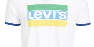 Levi's Men's Teesdale Logo T-Shirt White Size Medium
