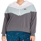 Nike Women's Color Block Hoodie Gray Size 3X