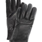 UR Powered Men's Leather Gloves Faux Fur Lined Touch Screen  Black Size  S/M