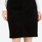 Charter Club Women's Petite Corduroy Tummy-Control Skirt  Black Size 6 P
