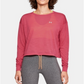 Under Armour Women's Stretch Draw String Waist Crop Top Pink Size XS
