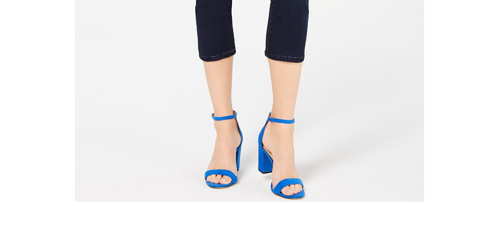 INC Women's Finity Stretch Cropped Jeans in Curvy  Blue Size 6