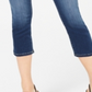 INC Women's Finity Stretch Cropped Jeans in Curvy  Blue Size 6