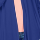 Karen Scott Women's Open Front Cardigan Blue Size -Petite XL