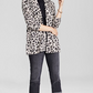Charter Club Women's Animal Print Pure Cashmere Cardigan Black Sizes Petite S