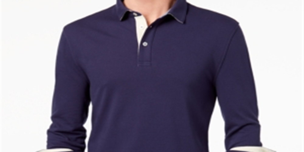 Club Room Men's Knit Performance Polo Blue Size XXL