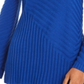 Charter Club Women's Mixed-Stitch Mock Neck Sweater Blue Size XL