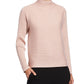 Eileen Fisher Women's Wool Funnel-Neck Sweater Pink Size PL