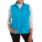 Karen Scott Women's Sport Zip-up Zeroproof Fleece Vest Crystal Teal Blue Size Small