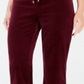 Charter Club Women's Velour Pants Purple Size Petite XL