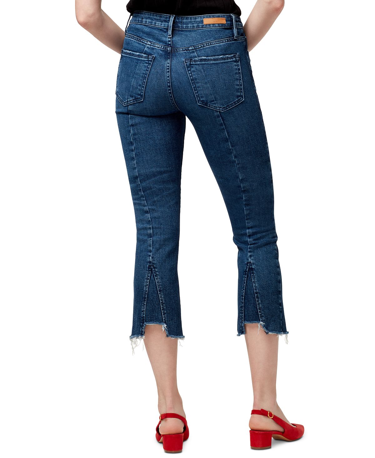 Sanctuary Women's Connector Kick Frayed Hem Capri Jeans Blue Size 28