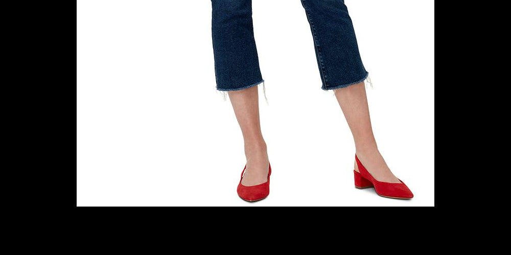 Sanctuary Women's Connector Kick Frayed Hem Capri Jeans Blue Size 28