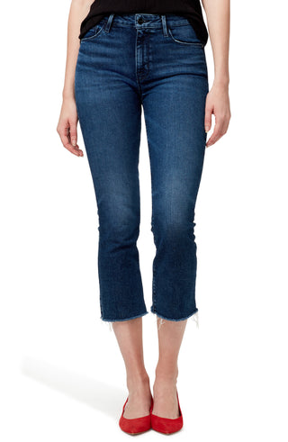 Sanctuary Women's Connector Kick Frayed Hem Capri Jeans Blue Size 28