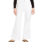 INC International Concepts Women's Curvy Wide Leg Sailor Trouser Jeans White Size 0