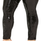 INC International Concepts Women's Plus Sequin Pull on Pants Black  Size 4X