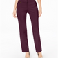 JM Collection Women's Short Tummy Control Curvy Fit Pants Red Size 24X4.5
