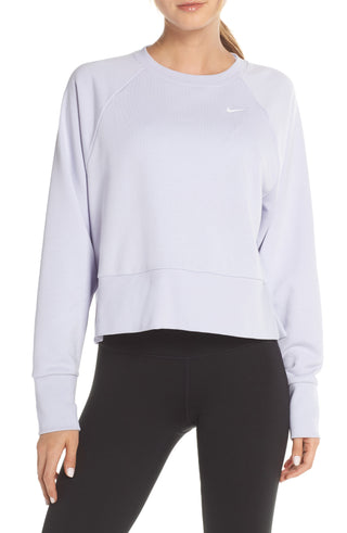 Nike Women's Sportovn Mikina Dry Top Gray Size S