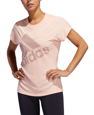 Adidas Women's Badge of Sport T-Shirt Pink Size Medium