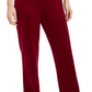 Karen Scott Women's Velour Pull on Pants Purple- Size PP