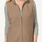 Karen Scott Women's Fleece Zip Front Vest Green Size Petite Medium