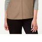 Karen Scott Women's Fleece Zip Front Vest Green Size Petite Medium
