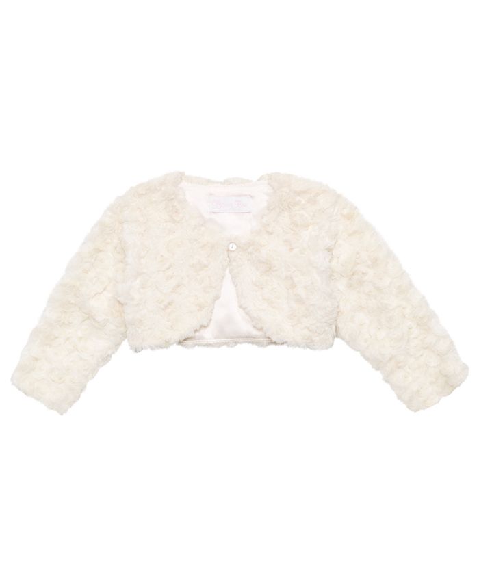 Bonnie Baby Girl's Faux Fur Jacket Brown Size 12MOS