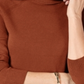 Karen Scott Women's Long Sleeve Blouse Orange Size Petite Small