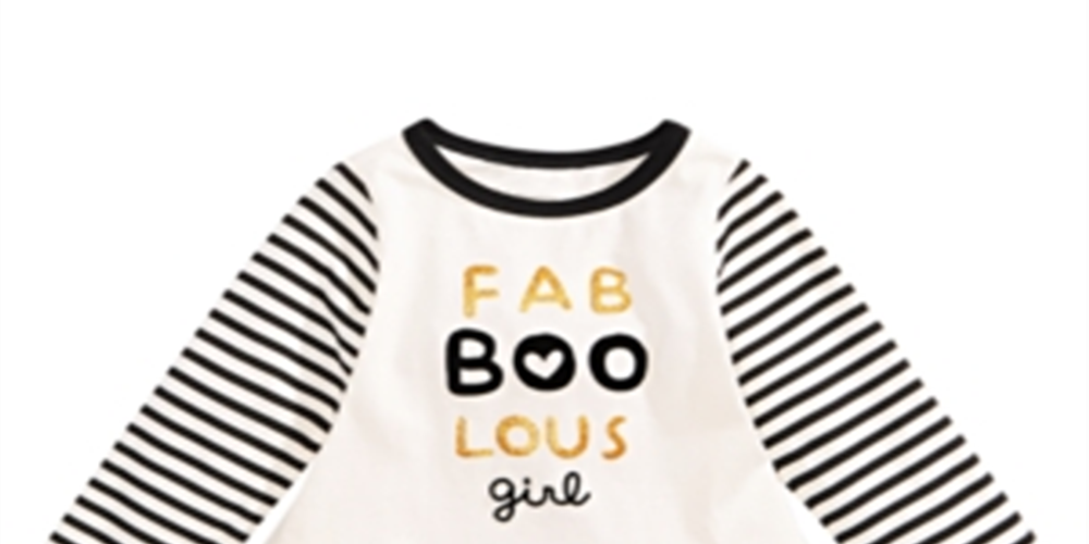 First Impressions Baby Girl's Cotton Fab Boo Lous T-Shirt Ivory 0-3 Months