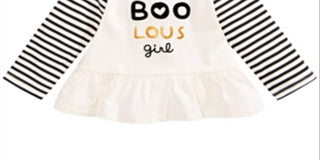 First Impressions Baby Girl's Cotton Fab Boo Lous T-Shirt Ivory 0-3 Months