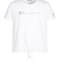Champion Toddler Girl's Logo Print Tie Front T-Shirt White Size 2T