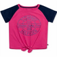 Tommy Hilfiger Toddler Girl's Logo Print Tie Front T-Shirt Pink  Size 3T