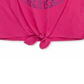 Tommy Hilfiger Toddler Girl's Logo Print Tie Front T-Shirt Pink  Size 3T