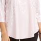 JM Collection Women's Printed T-Shirt Pink Size 2XL