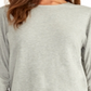 Rachel Roy Women's Ruched Long Sleeve Jewel Neck Sweater Gray Size XX-Large