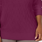 Karen Scott Women's Long Sleeve V Neck T-Shirt Purple Size X-Small