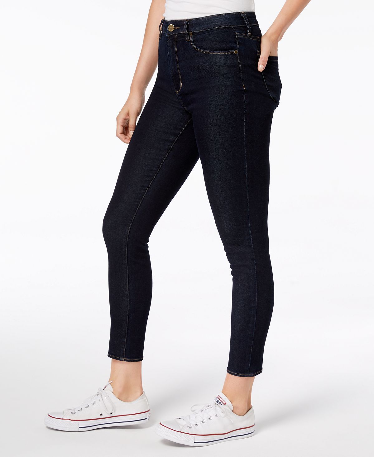 Articles of Society Heather Women's High Rise Ankle Skinny Jeans Blue Size 25
